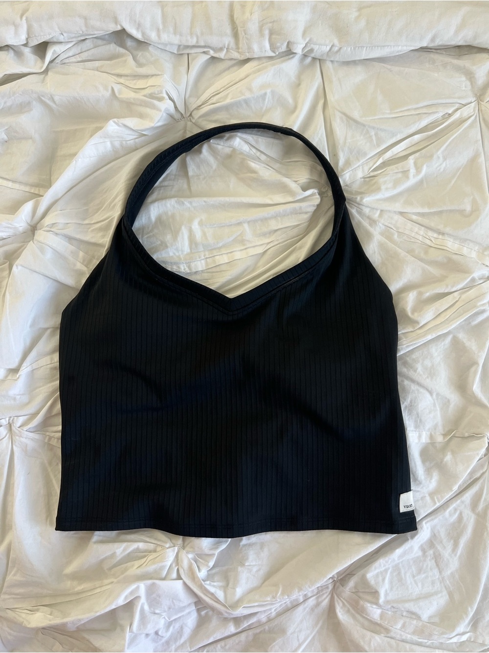 Vuori Inversion Ribbed Novelty Halter Tank - Picture 3 of 7